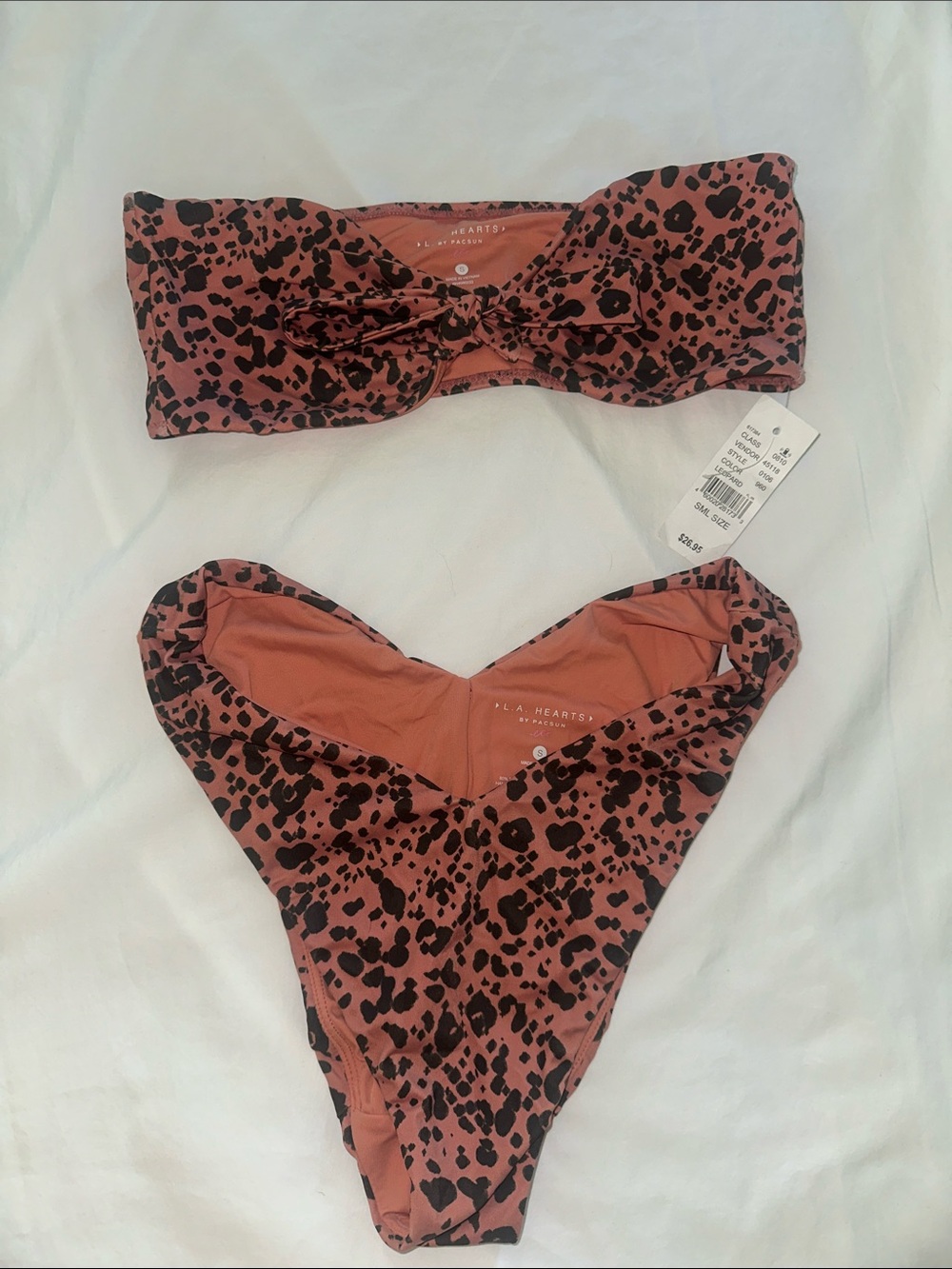 La Hearts by Pac Sun Leopard Print Bikini Set